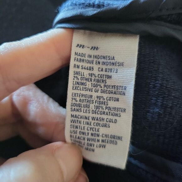 American Eagle Outfitters navy blue tweed embellished blazer - Picture 8 of 8